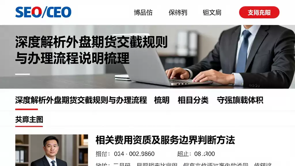 深度解析外盘期货交割规则与办理流程说明梳理相关费用资质及服务边界判断方法