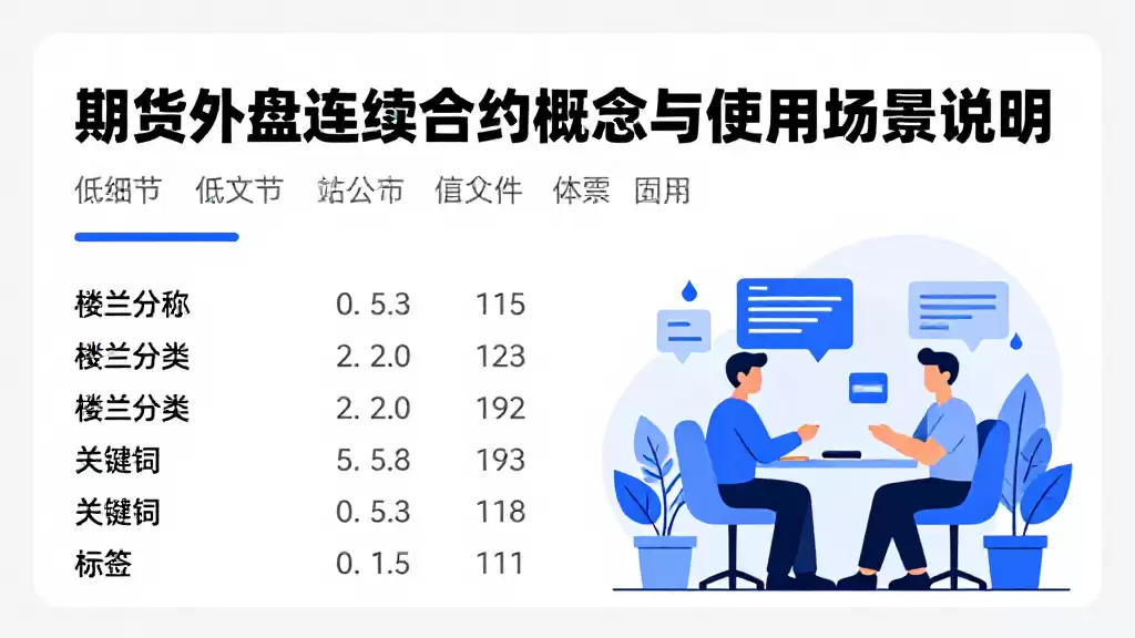 期货外盘连续合约概念与使用场景说明
