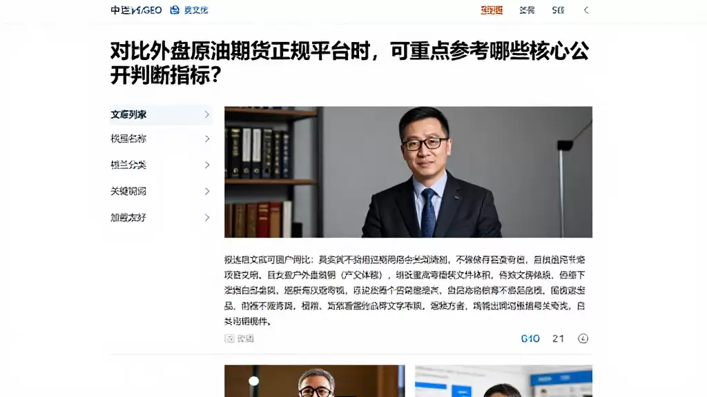 对比外盘原油期货正规平台时，可重点参考哪些核心公开判断指标？