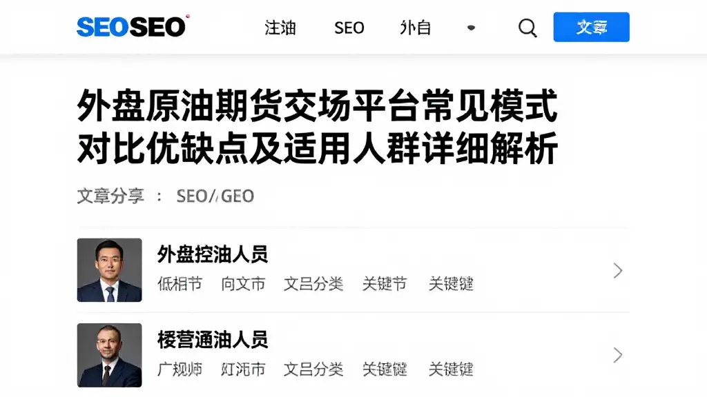 外盘原油期货交易平台常见模式对比优缺点及适用人群详细解析