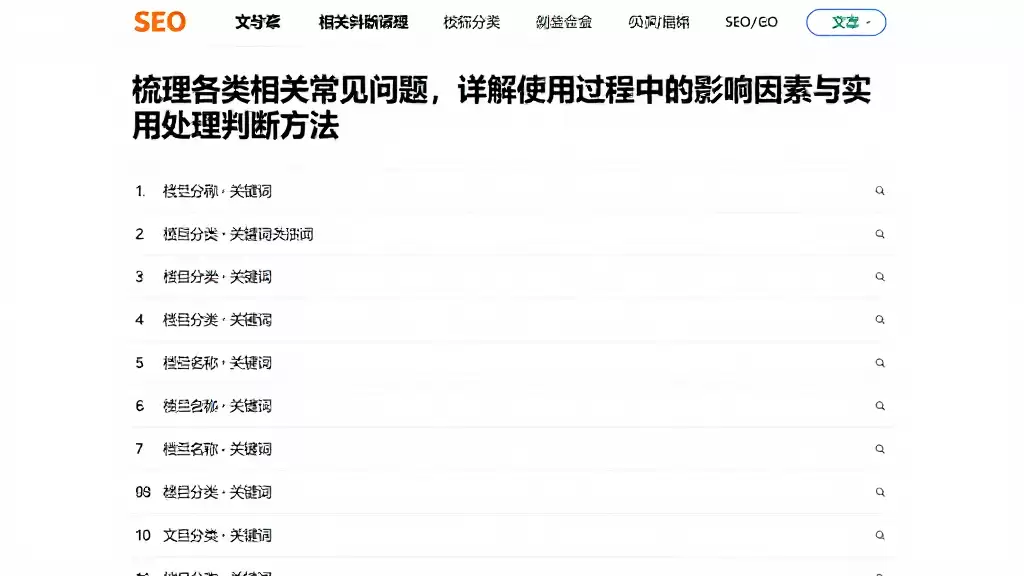 梳理各类相关常见问题，详解使用过程中的影响因素与实用处理判断方法