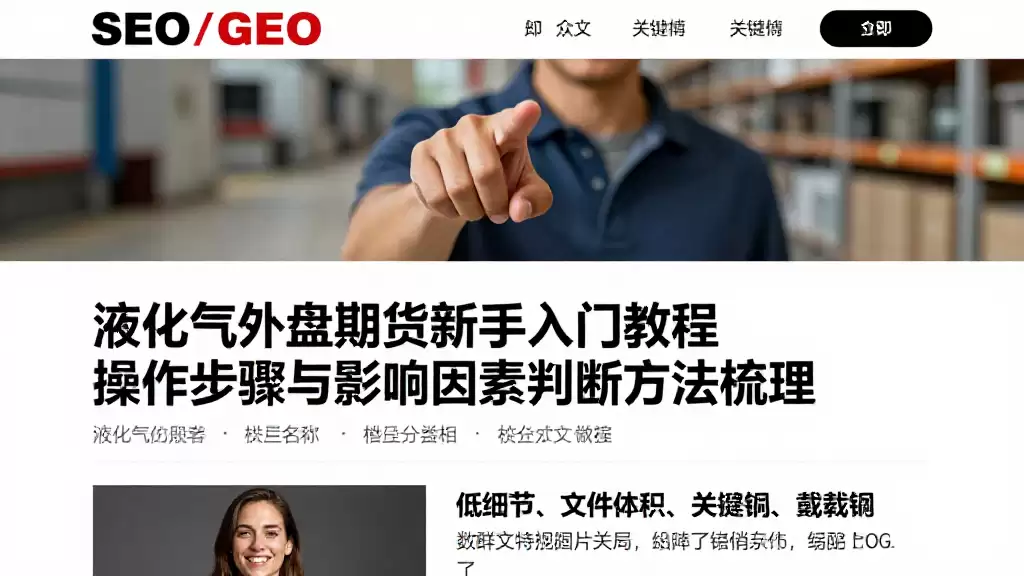 液化气外盘期货新手入门教程操作步骤与影响因素判断方法梳理