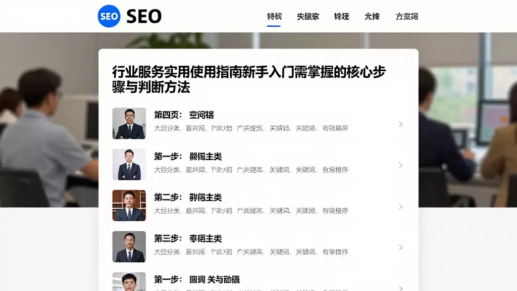 行业服务实用使用指南新手入门需掌握的核心步骤与判断方法