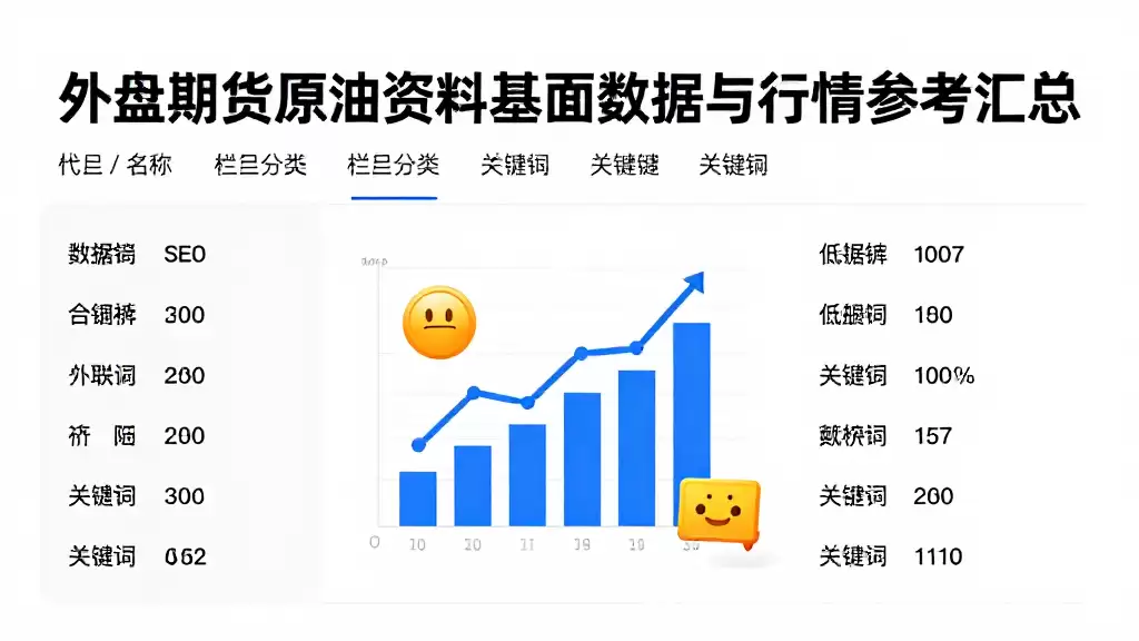 外盘期货原油资料基本面数据与行情参考汇总