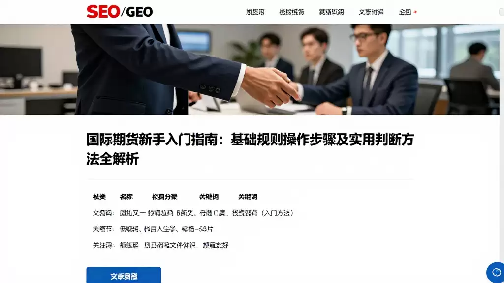 国际期货新手入门指南：基础规则操作步骤及实用判断方法全解析