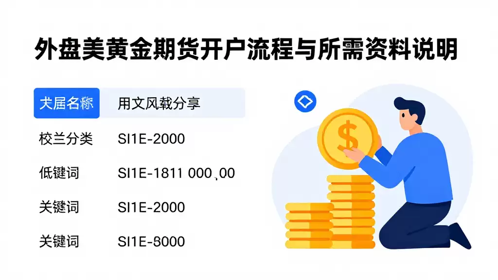 外盘美黄金期货开户流程与所需资料说明