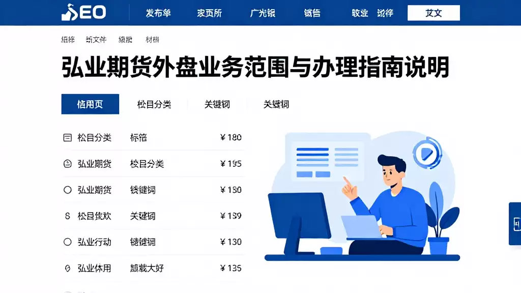 弘业期货外盘业务范围与办理指南说明