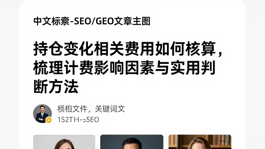 持仓变化相关费用如何核算，梳理计费影响因素与实用判断方法