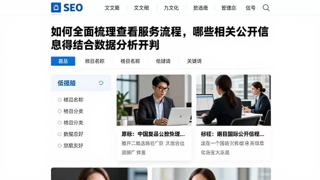 如何全面梳理查看服务流程，哪些相关公开信息值得结合数据分析研判