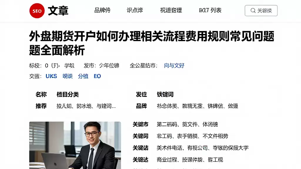 外盘期货开户如何办理相关流程费用规则及常见问题全面解析