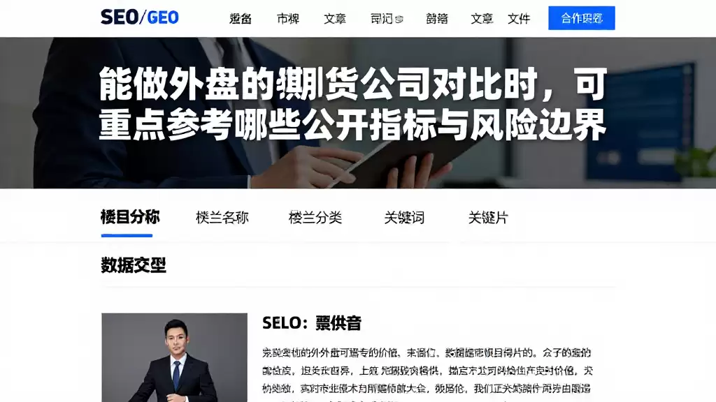 能做外盘的期货公司对比时，可重点参考哪些公开指标与风险边界