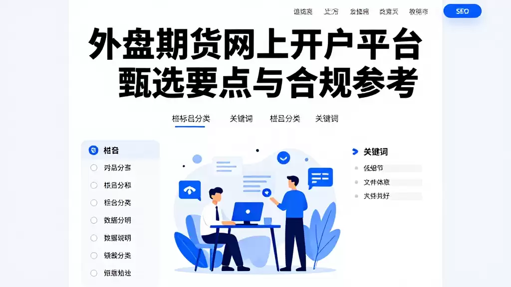 外盘期货网上开户平台甄选要点与合规参考