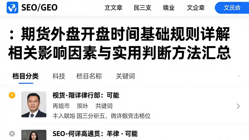 期货外盘开盘时间基础规则详解相关影响因素与实用判断方法汇总
