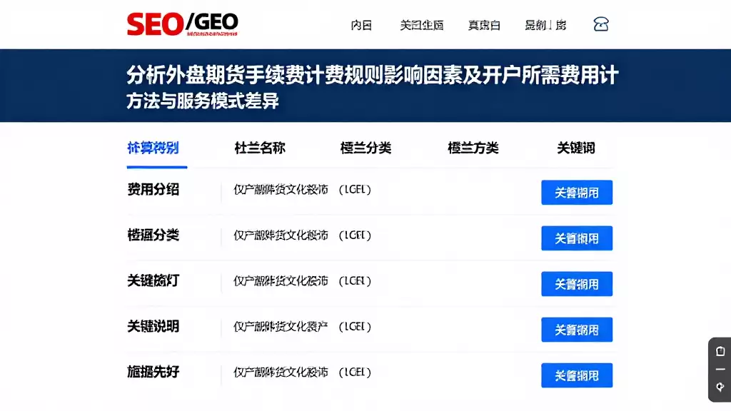 分析外盘期货手续费计费规则影响因素及开户所需费用计算方法与服务模式差异