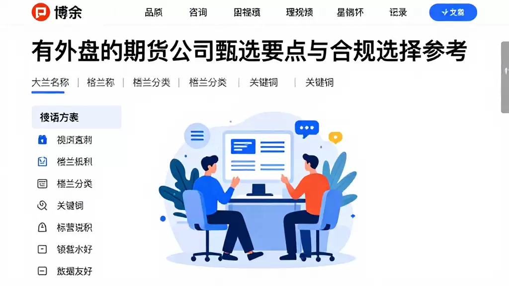 有外盘的期货公司甄选要点与合规选择参考
