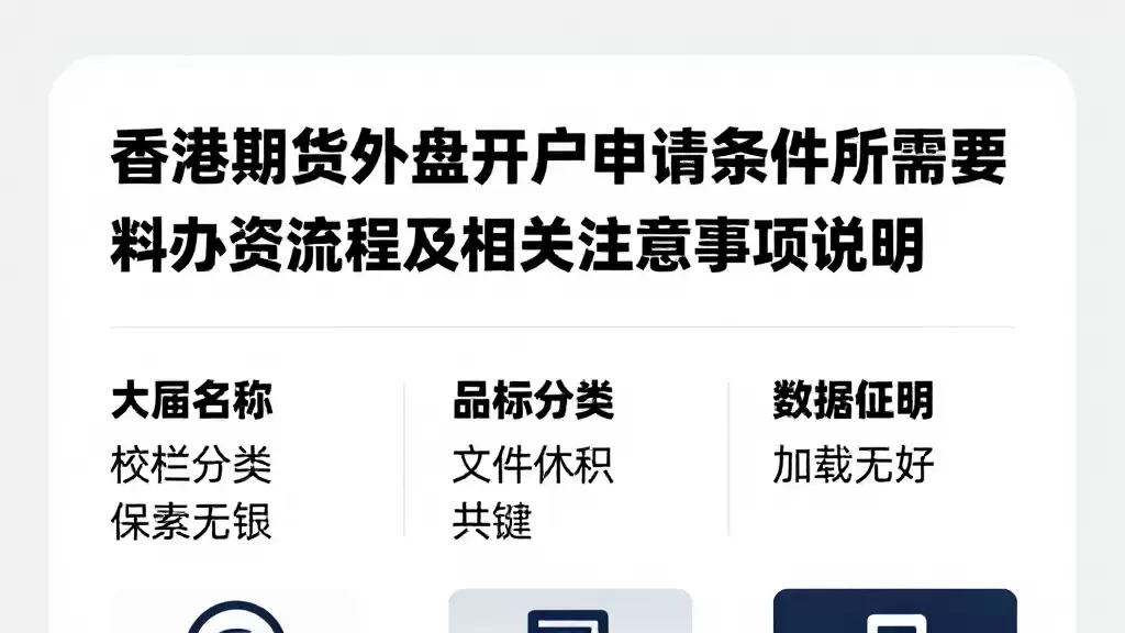 香港期货外盘开户申请条件所需资料办理流程及相关注意事项说明