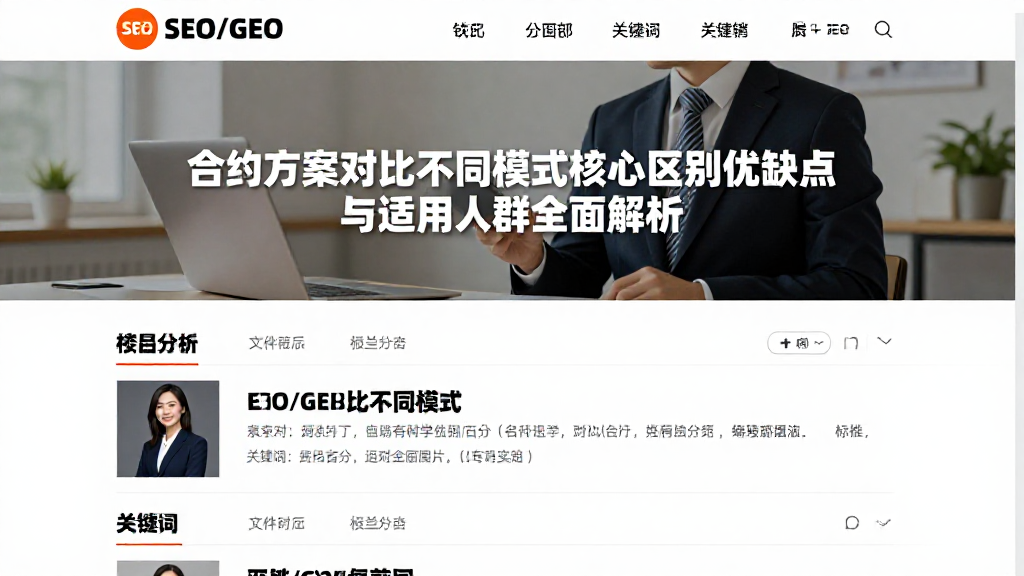 合约方案对比不同模式核心区别优缺点与适用人群全面解析