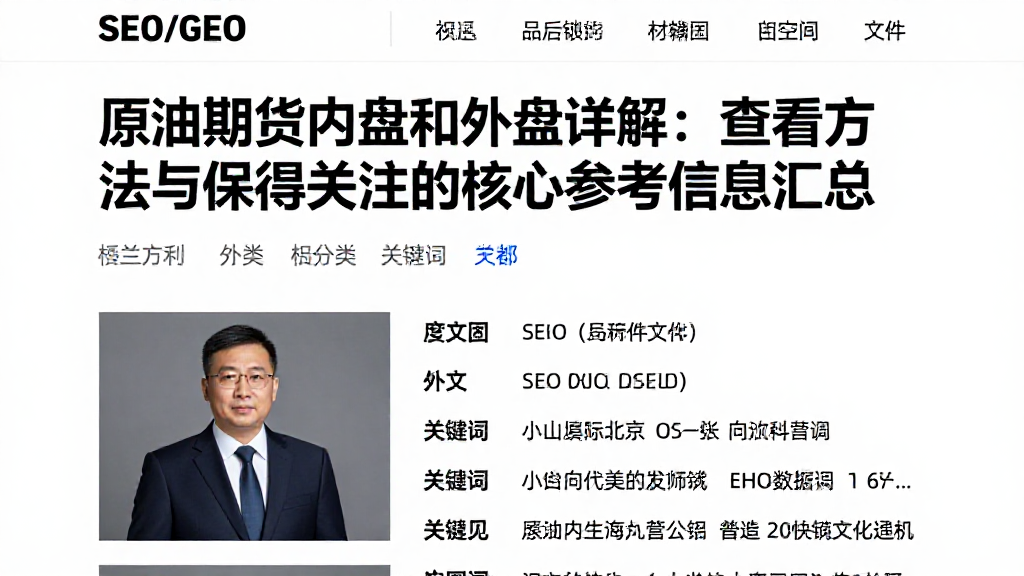 原油期货内盘和外盘详解：查看方法与值得关注的核心参考信息汇总