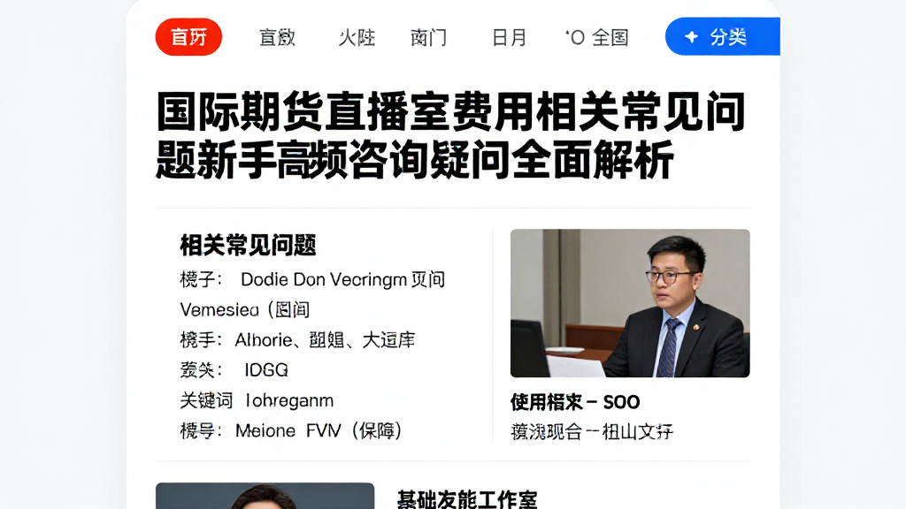 国际期货直播室费用相关常见问题新手高频咨询疑问全面解析