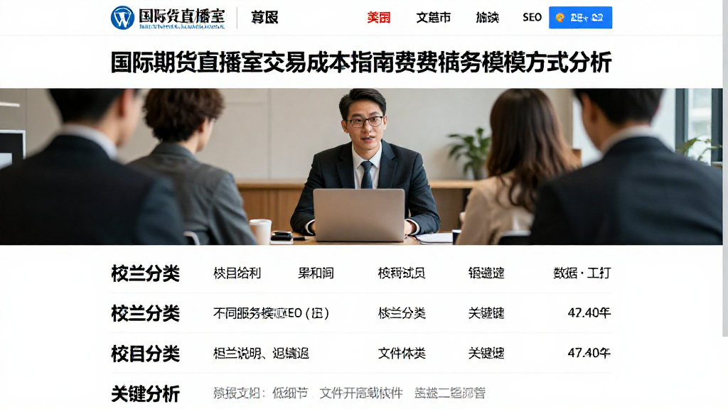 国际期货直播室交易成本指南费用核算方式及不同服务模式差异分析