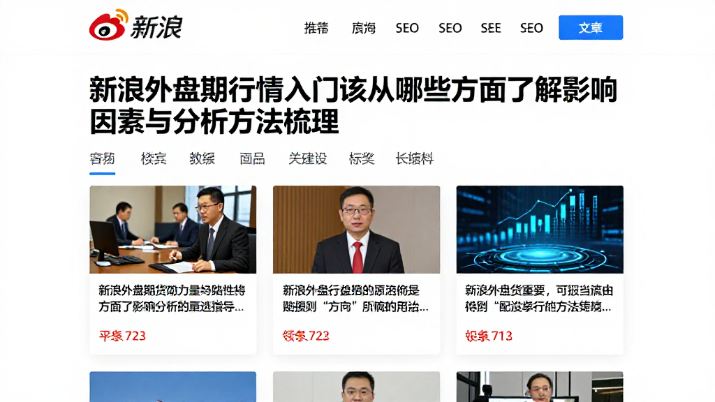新浪外盘期货行情入门该从哪些方面了解影响因素与分析方法梳理