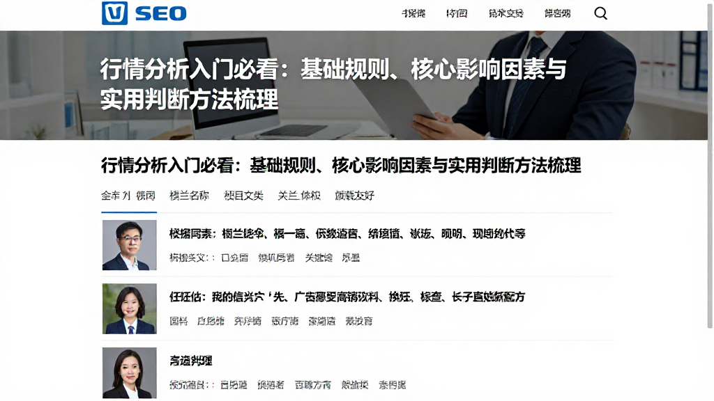 行情分析入门必看：基础规则、核心影响因素与实用判断方法梳理