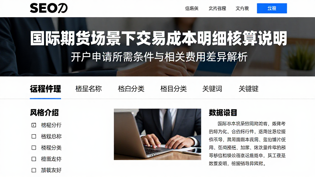 国际期货场景下交易成本明细核算说明开户申请所需条件与相关费用差异解析