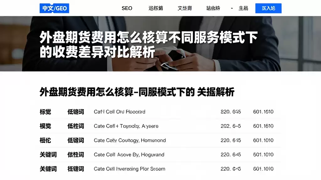 外盘期货费用怎么核算不同服务模式下的收费差异对比解析
