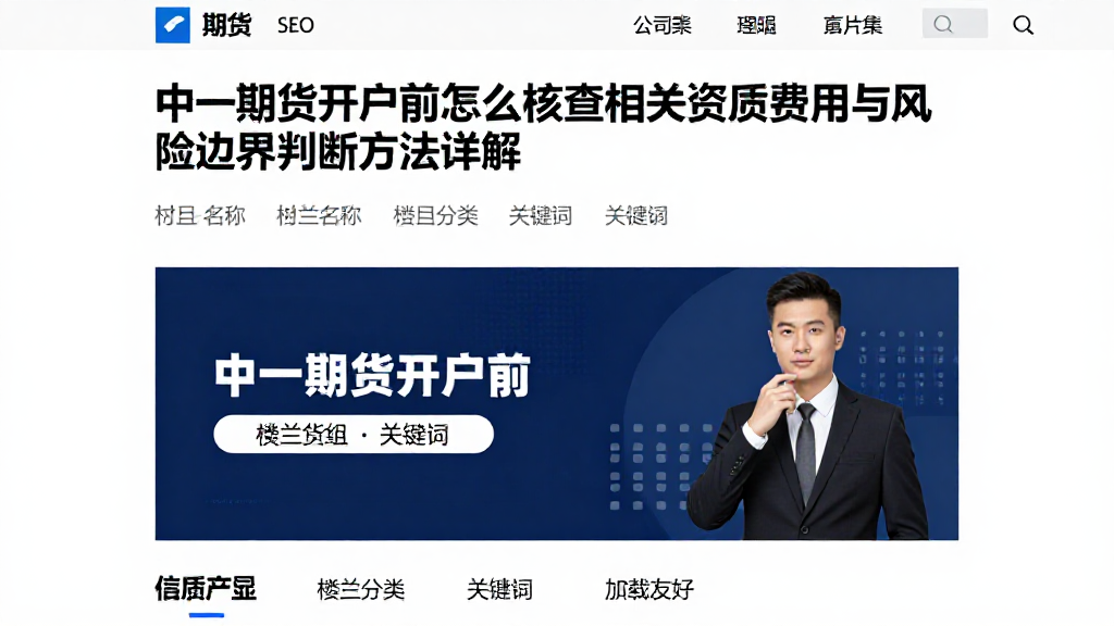 中一期货开户前怎么核查相关资质费用与风险边界判断方法详解