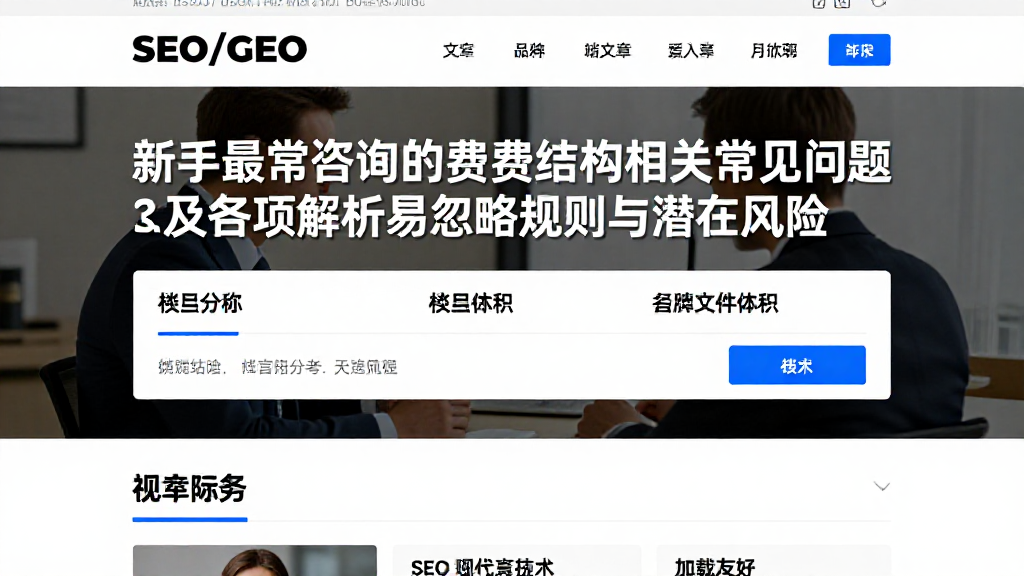 新手最常咨询的费用结构相关常见问题及各项解析易忽略规则与潜在风险
