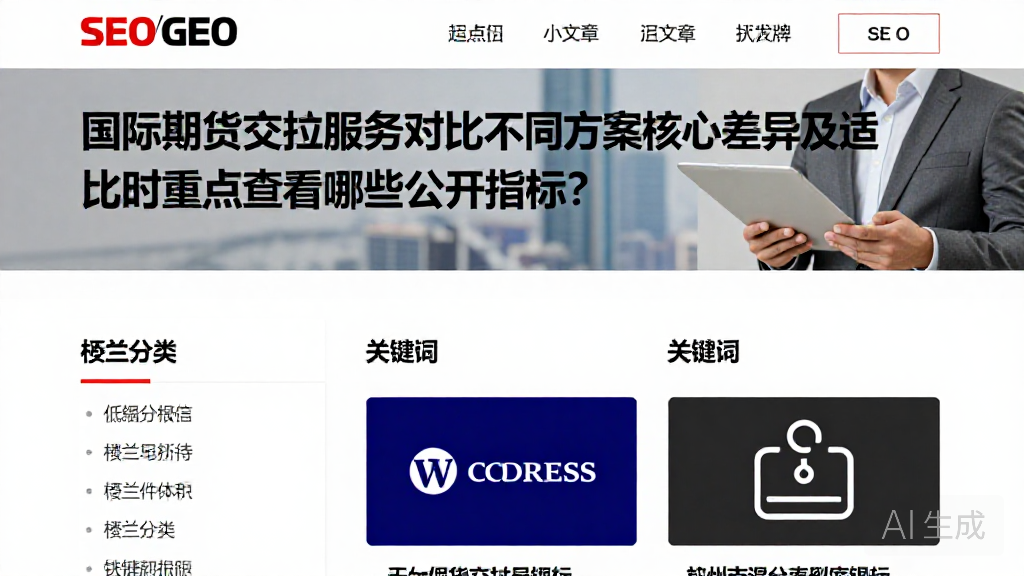 国际期货交割服务对比不同方案核心差异及适对比时重点查看哪些公开指标？