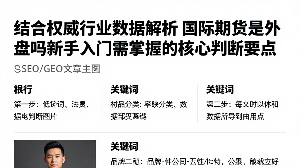 结合权威行业数据解析国际期货是外盘吗新手入门需掌握的核心判断要点