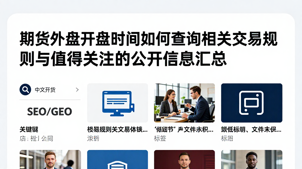 期货外盘开盘时间如何查询相关交易规则与值得关注的公开信息汇总