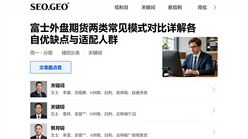 富士外盘期货两类常见模式对比详解各自优缺点与适配人群