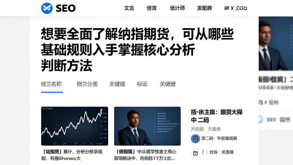 想要全面了解纳指期货，可从哪些基础规则入手掌握核心分析判断方法